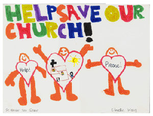 drawings by St. Brigid's students