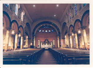 St. Brigid Church, interior front