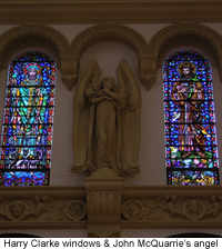 Harry Clarke Windows and John McQuarrie Angel